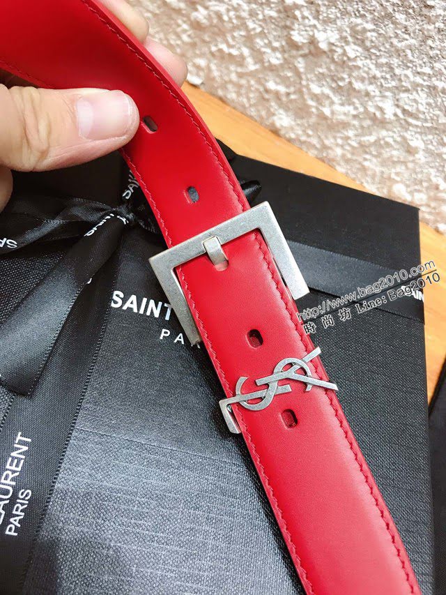 Saint Laurent女士皮帶 聖羅蘭2020新款YSL古金原版開模金扣腰帶  jjp1246